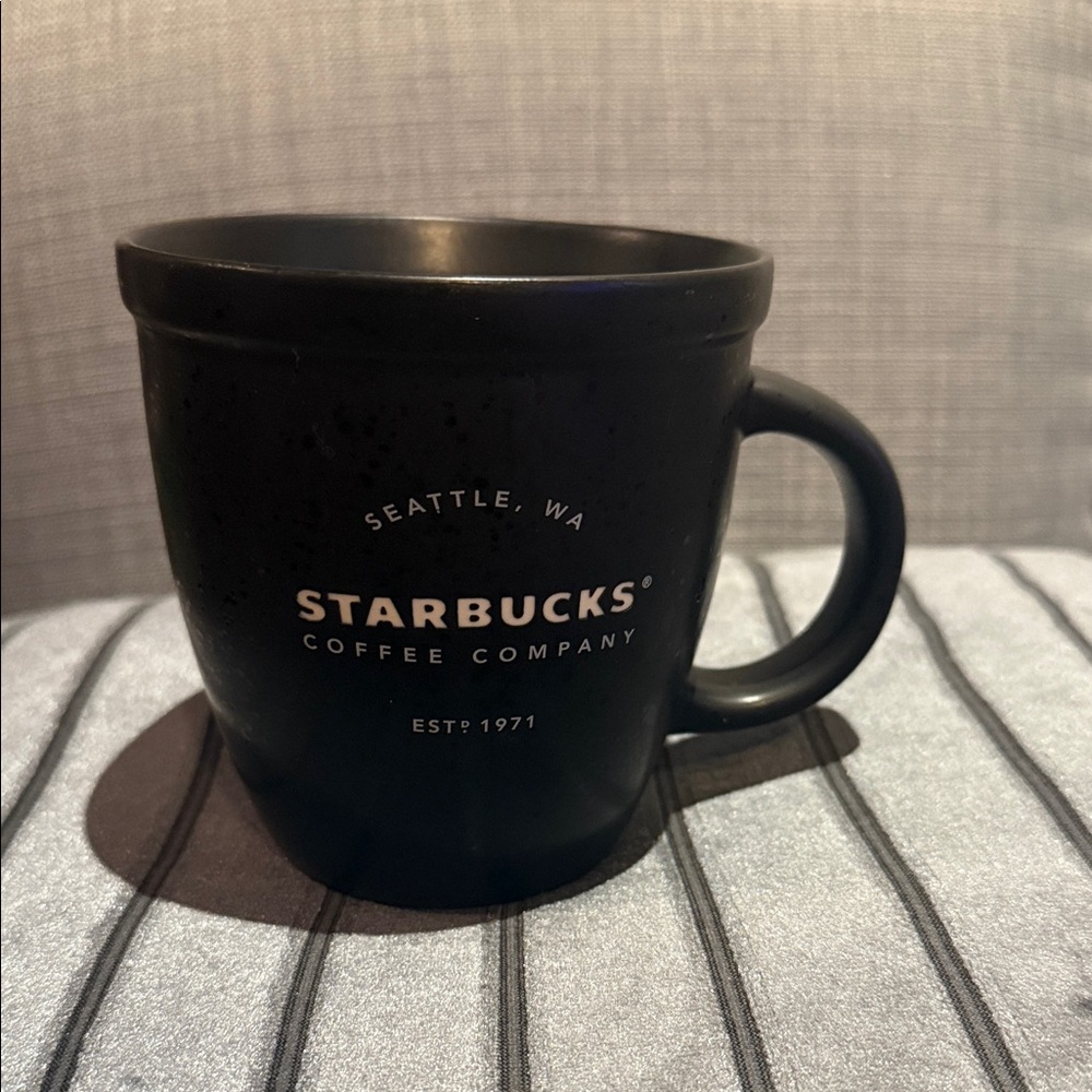 Starbucks Matte Black Coffee Mug